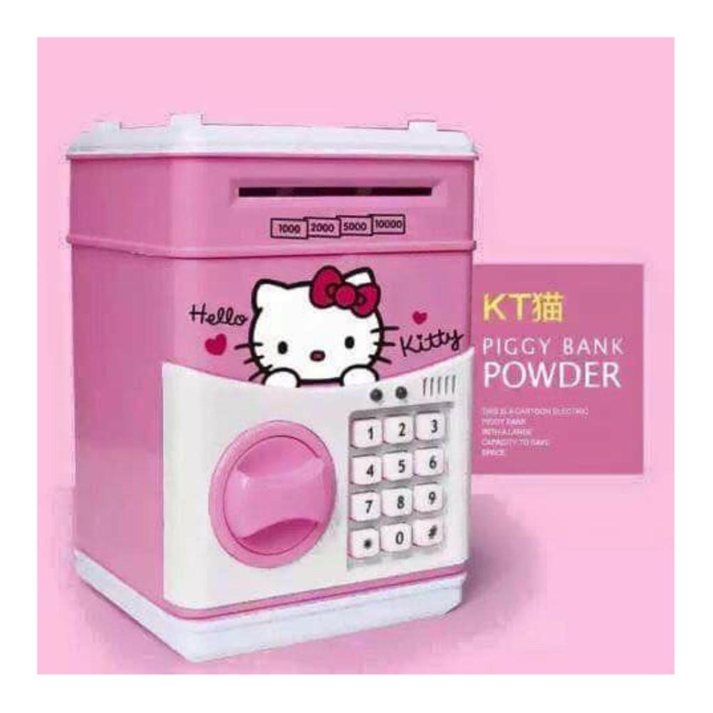 Két Sắt Đựng Tiền Mini Hình Hello Kitty VÀ DOREMON ( hàng sẵn )