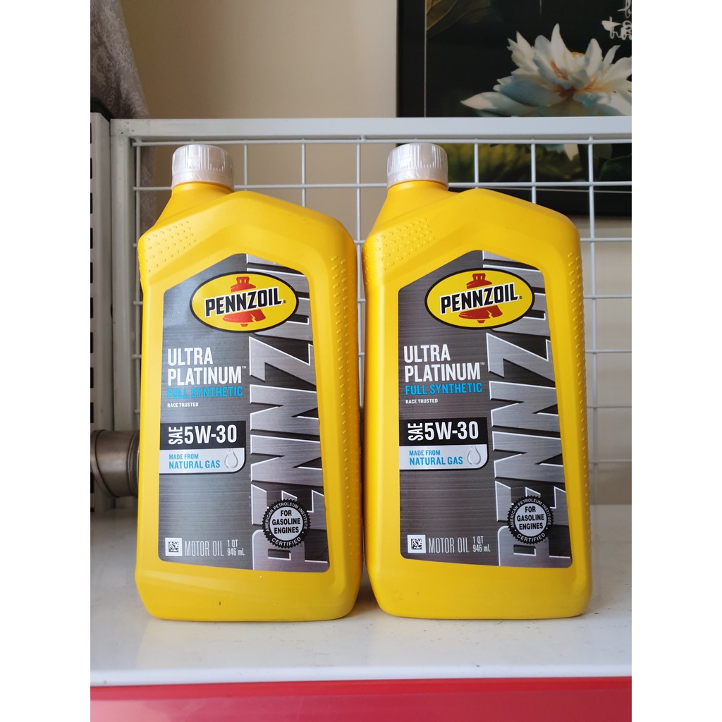 Nhớt Pennzoil Ultra Platium 5w30 cho tay ga cao cấp (946 ml)