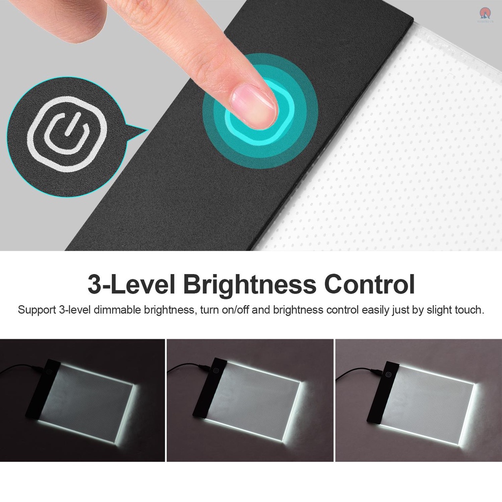 Epvn Bộ Sách Lật Di Động Với Hộp Đèn LED 3 Mức Độ Sáng Điều Khiển Độ Sáng 300 Tờ Flipbook Với Vít Cố Định Cho Tracing Và Vẽ