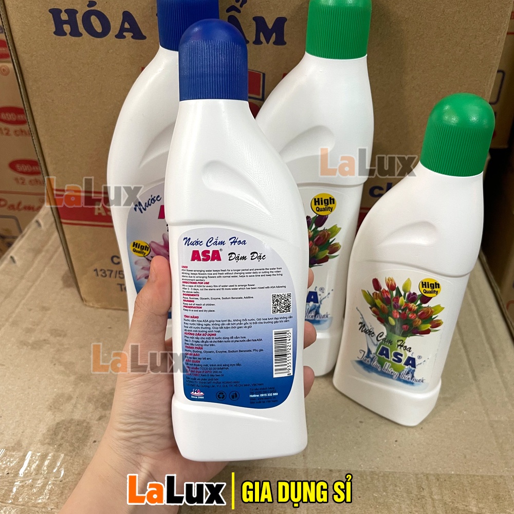 Nước Dưỡng Hoa Tươi Lâu ASA Đậm Đặc 400 / 200ML - Nước Cắm Hoa Tươi Lâu Siêu Dưỡng Hoa Lâu Tàn Lalux