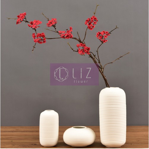 Hoa giả - Cành Đào Tuyết Khô decor - cây hoa giả cắm lọ trang trí nhà cửa Lizflower [A2-D4]