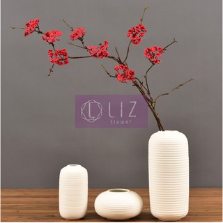 Mua Hoa giả - Cành Đào Tuyết Khô decor - cây hoa giả cắm lọ trang trí nhà cửa Lizflower  A2-D4 