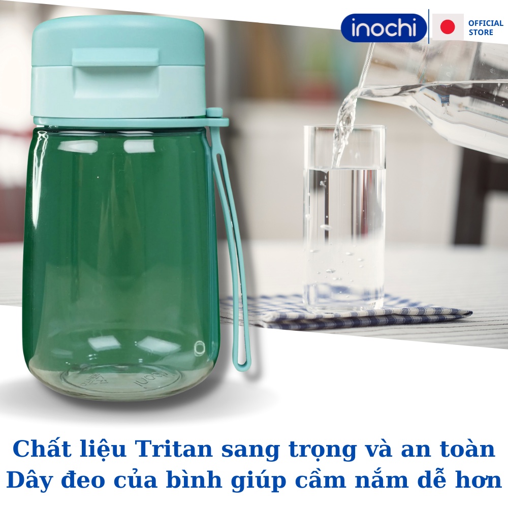 Bình nước Goki Hero 350ml inochi bình đựng nước cho bé