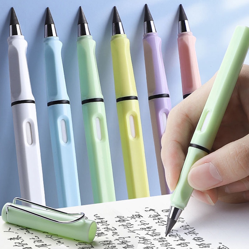 Bút Chì Bấm Không Cần Cần Chạm Họa Tiết Hoạt Hình Sáng Tạo Cho Học Sinh