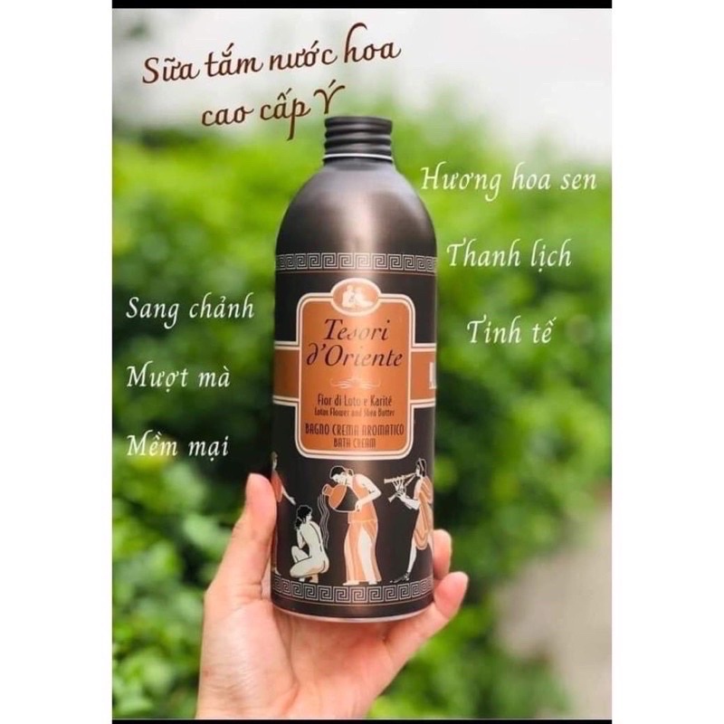 Sữa Tắm Tesori Hương Hoa Sen Kèm Vòi dOriente 500ml - FRESH OFFICIAL