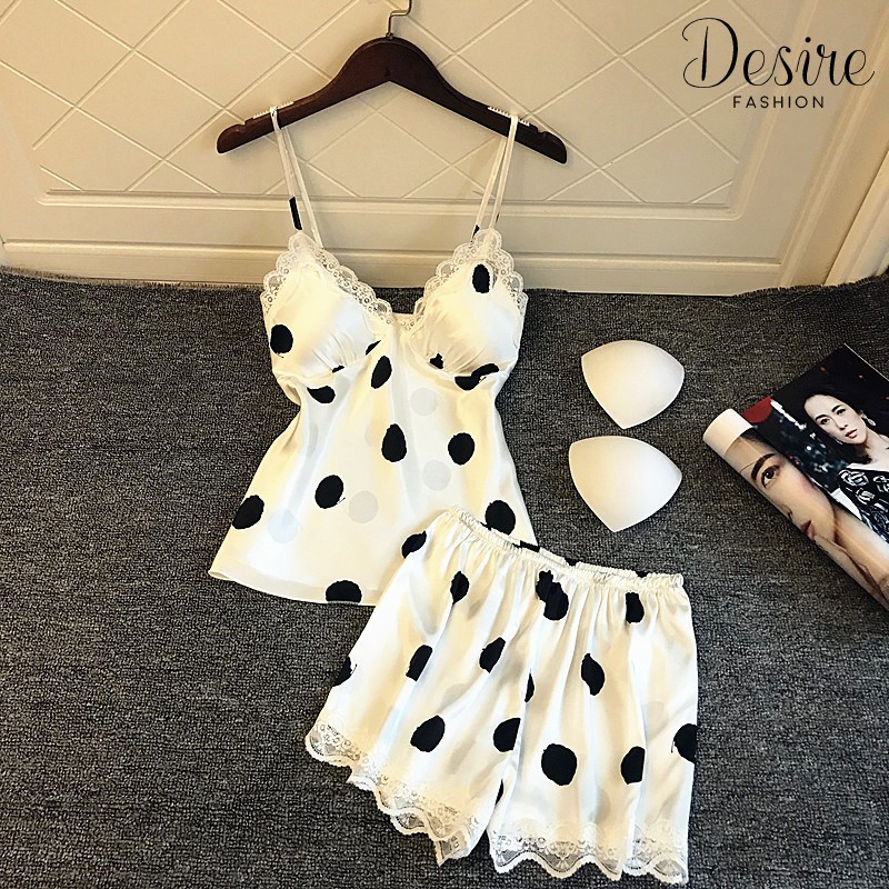 Sexy Silk Pajamas Đồ bộ lụa gợi cảm DBN-0014 | BigBuy360 - bigbuy360.vn