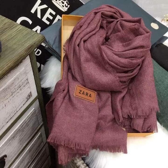 Khăn quàng Unisex Zr kèm túi giấy sang xịn