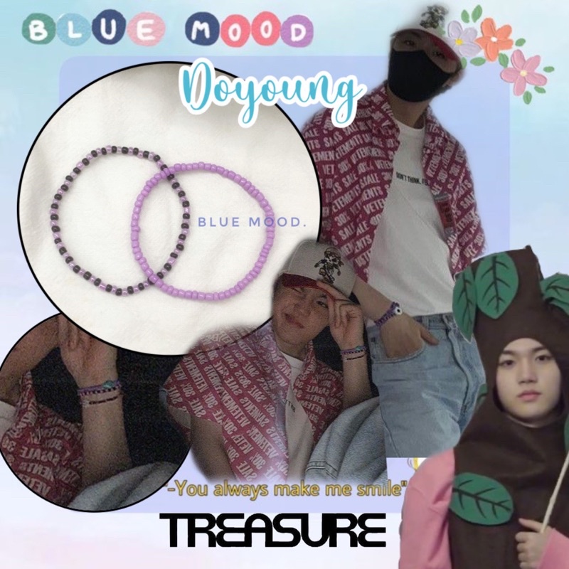 Vòng tay handmade hạt cườm Inspired Doyoung Treasure