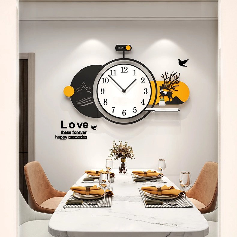 Đồng hồ treo tường - CL053 - Phong cách hiện đại - Kích Thước: 40cm x 62,5cm