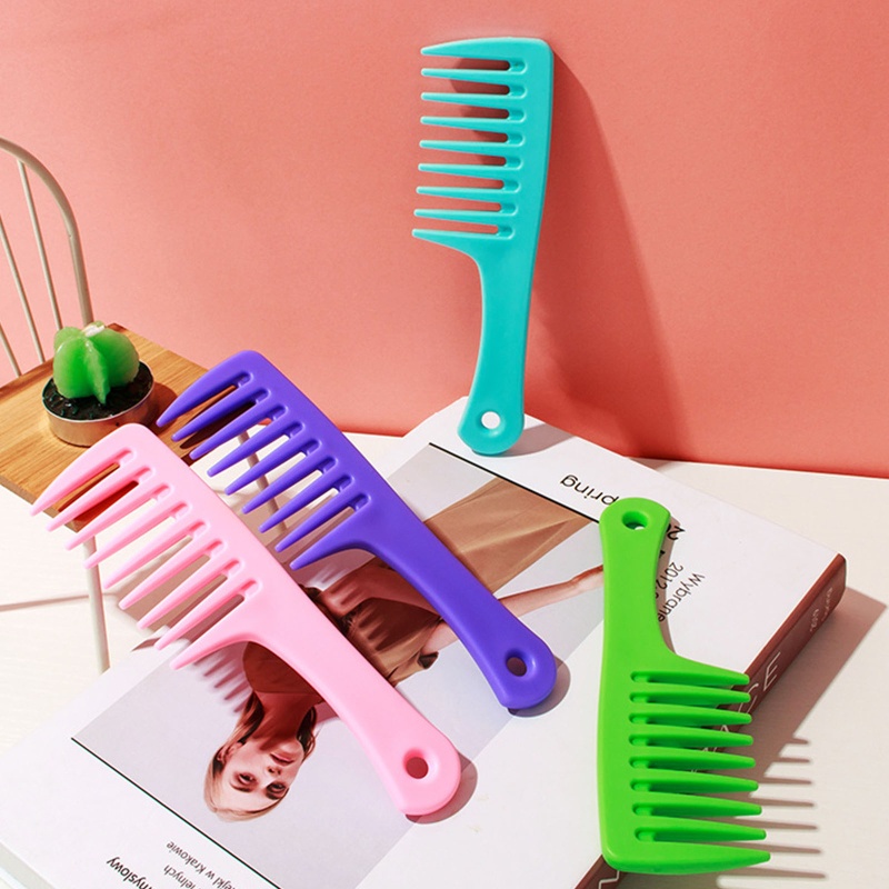 Lược Răng Thưa Nhuộm Tóc Khô / Ướt Chuyên Nghiệp Cho Nam Và Nữ