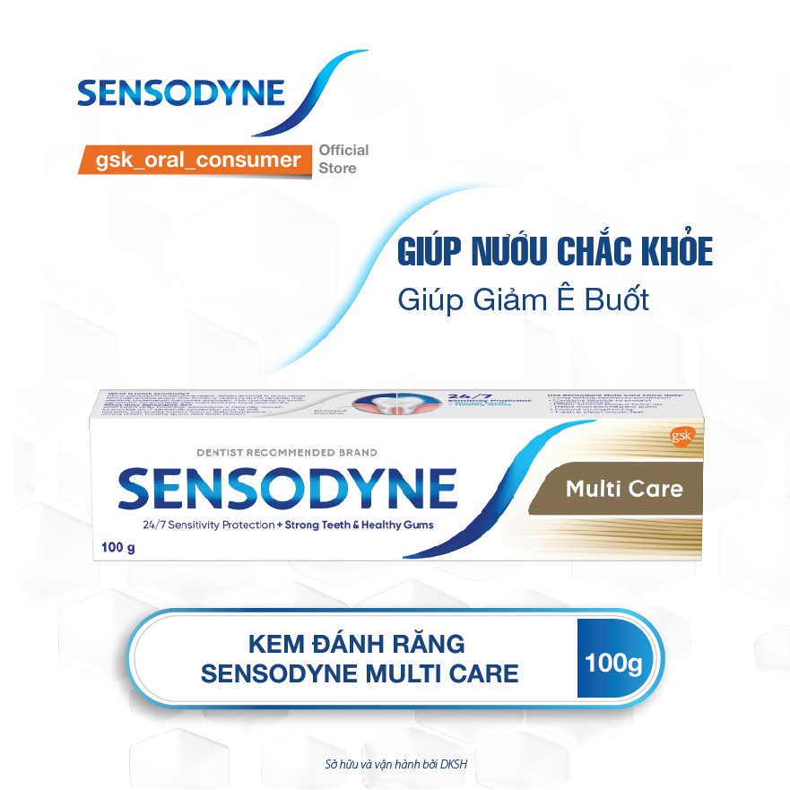 Bộ 2 Kem Đánh Răng SENSODYNE Multi Care 100gr/tuýp