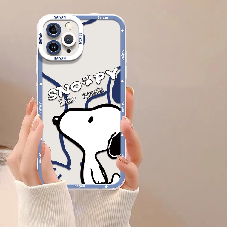 Ốp Điện Thoại TPU Silicon Mềm Trong Suốt Chống Sốc Hình Chú Cún Dễ Thương Cho IPhone 14 Pro Max 11 13 XS XR X 8 7 6S 14 Plus 12