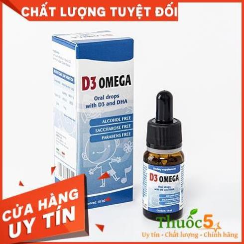 D3 Omega hỗ trợ tăng sự hấp thu canxi hỗ trợ phát triển chiều cao - Lọ 10ml