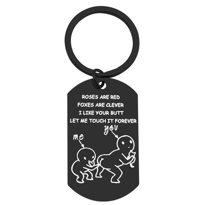 Flgo Móc Khóa In Chữ Let Me for Touch Your Butt Forever Vui Nhộn Dùng Làm Quà Tặng Sinh Nhật