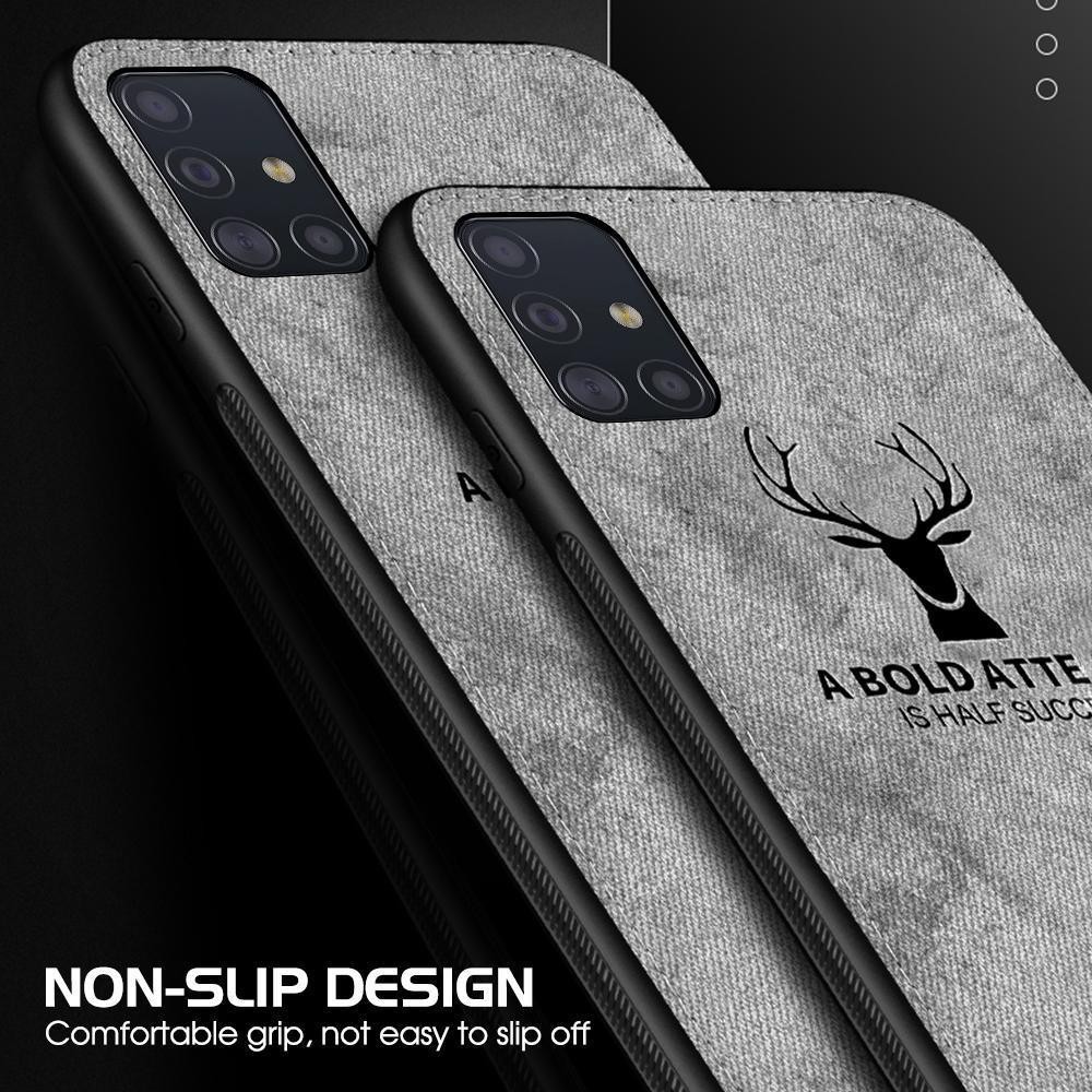 Ốp điện thoại vải mềm chống sốc in hình hươu vintage cho Xiaomi Mi 11T Pro 11 Lite 5G NE