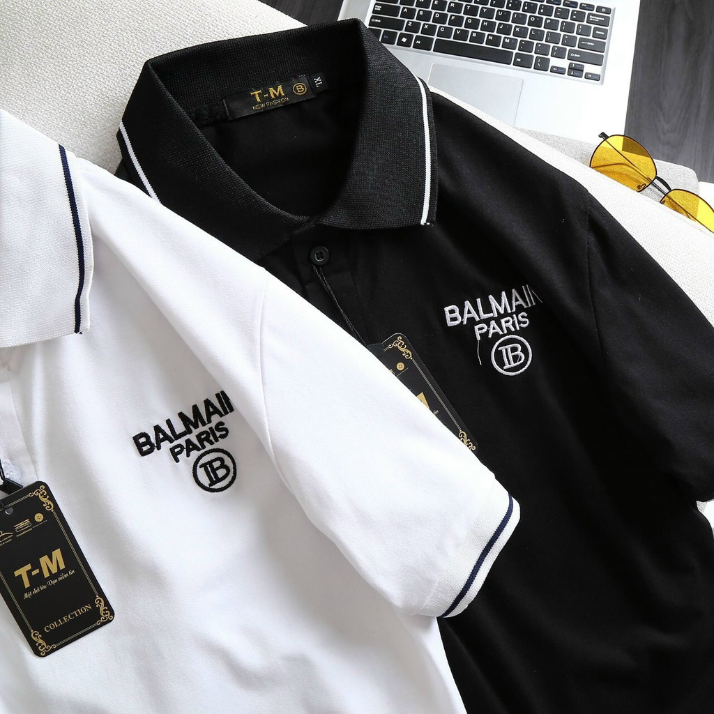 Áo thun nam POLO tay ngắn cổ bẻ họa tiết chữ cao cấp - Chất liệu thun xịn co giãn (hàng chuẩn shop)Lady-Hn Store88 HGF06