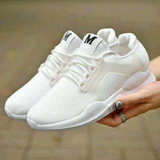 Giày sneaker nam 2 màu đen trắng