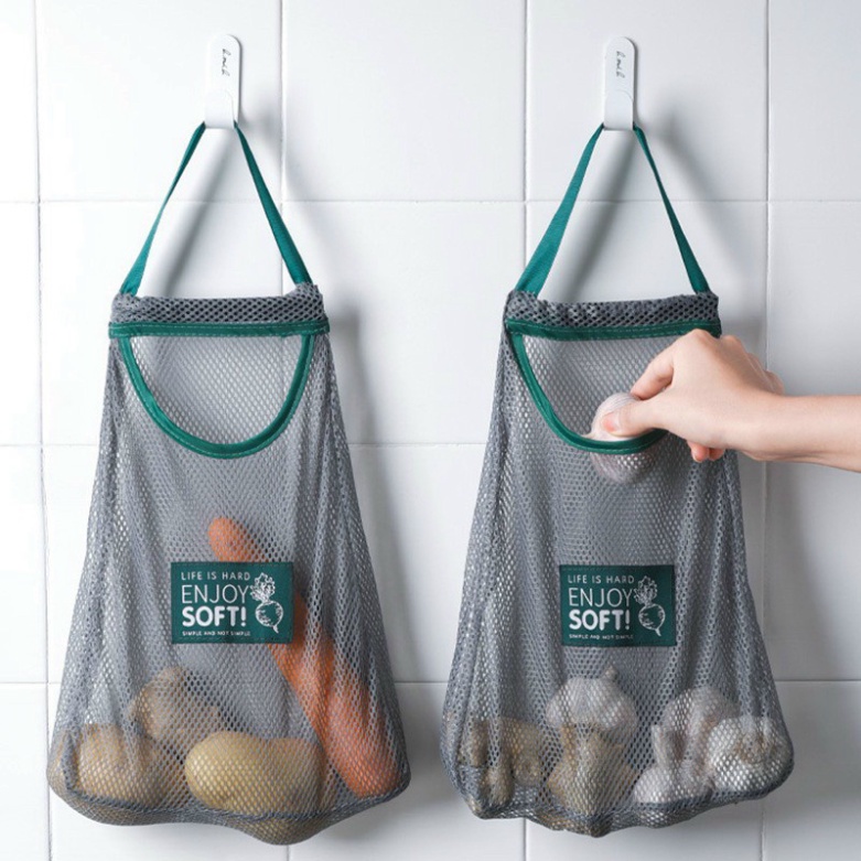 Túi lưới đựng hành tỏi bảo quản các loại gia vị củ quả đa năng - Getgo1