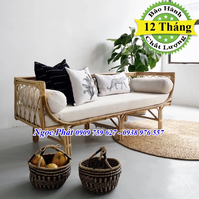 Đệm Ngồi Ghế Sofa Mây TIDUS - Nhận May Đệm Ghế Theo Yêu Cầu