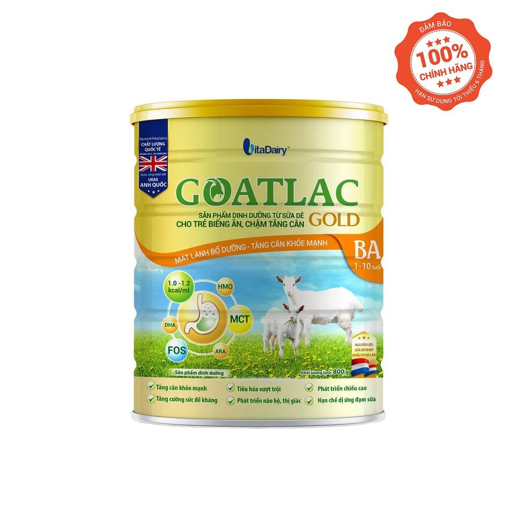 Sữa Dê Goatlac Gold BA 800g