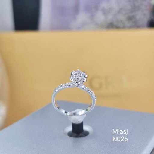 Nhẫn  bạc Ý S925 MiASJ N026 nữ nạm đá cao cấp, sang trọng