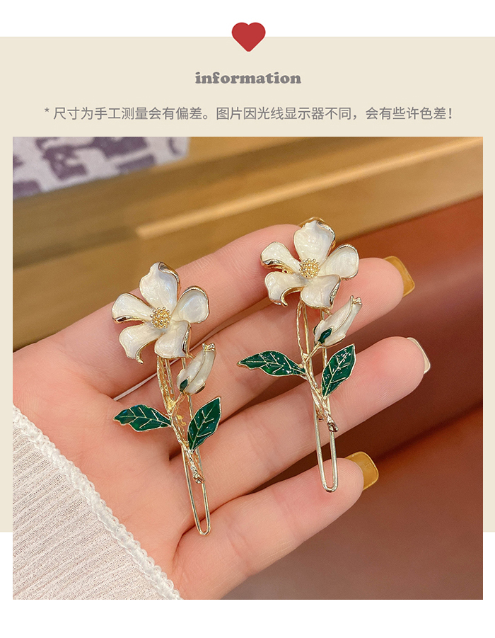 Kẹp tóc hình hoa phong cách Hàn Quốc xinh xắn độc đáo