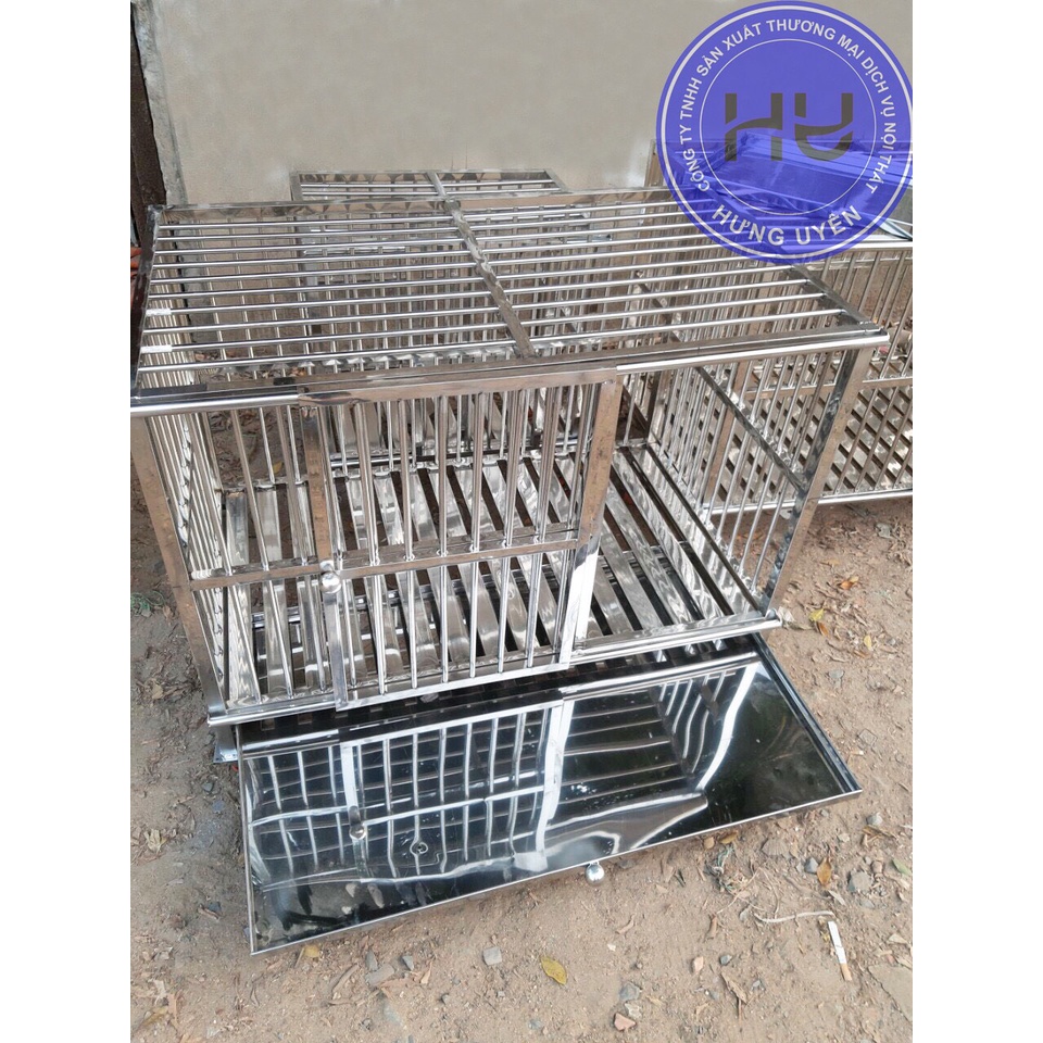 Chuồng chó lắp ráp inox