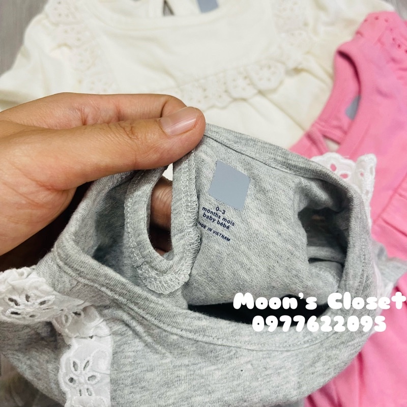 XD- Body chip dài tay size 0/3m-18/24m