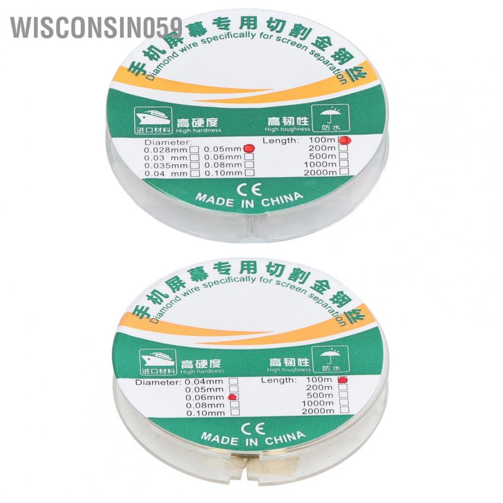 Wisconsin059 100 Meters Molybdenum Alloy Wire LCD Screen Separation Line for Mobile Phone Repair BEST‑052