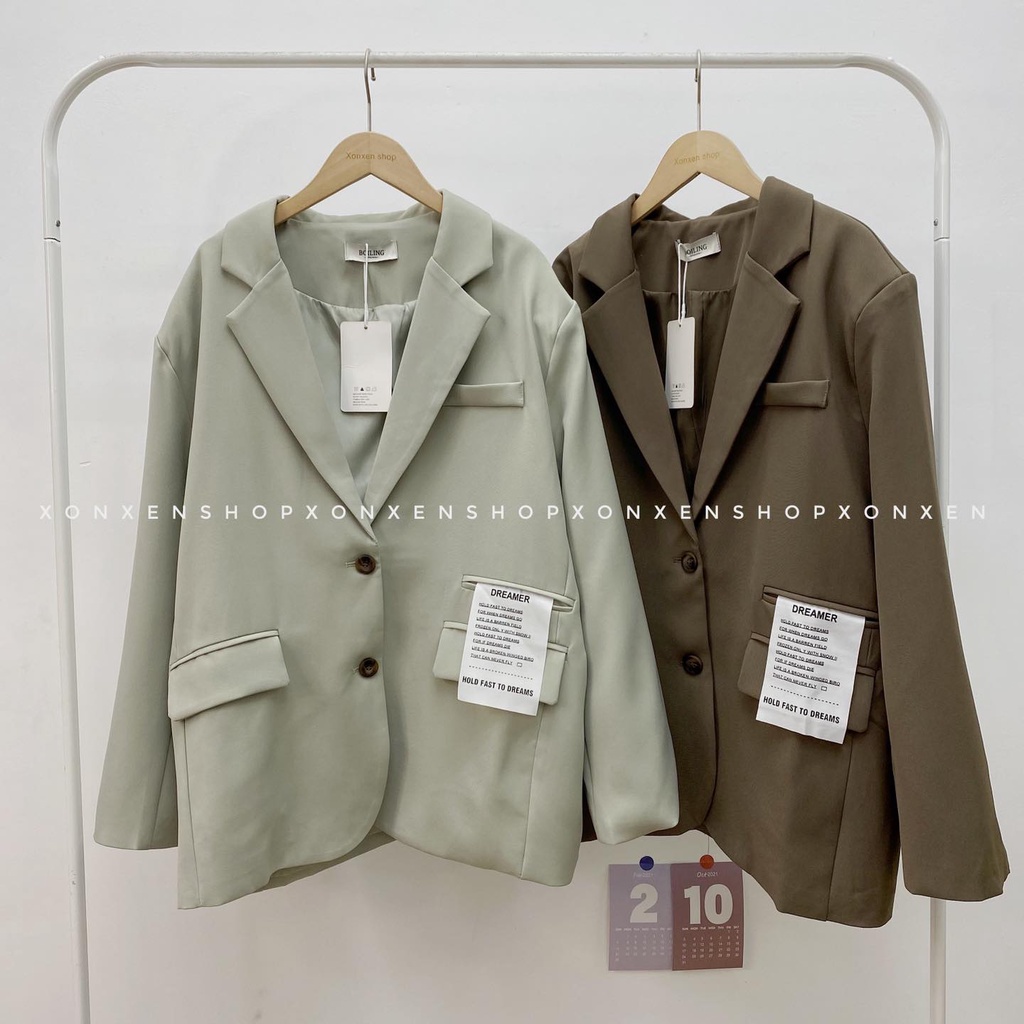 Áo khoác Blazer Khoác blazer nữ phong cách hàn quốc freesize XONXEN 468 LÊ DUẪN - mã 390