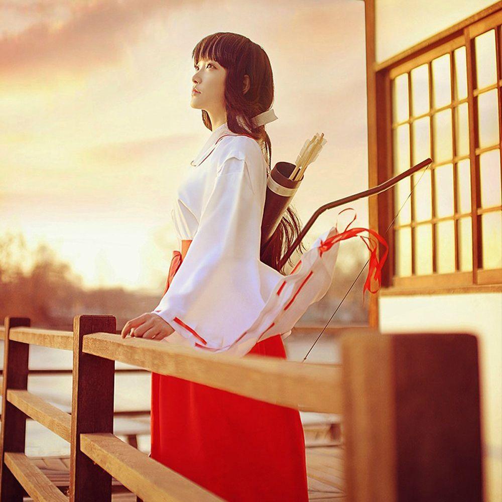 Bộ Đồ Hóa Trang Inuyasha Có Dây Ruy Băng Thắt Nơ Cho Người Lớn Dịp Halloween