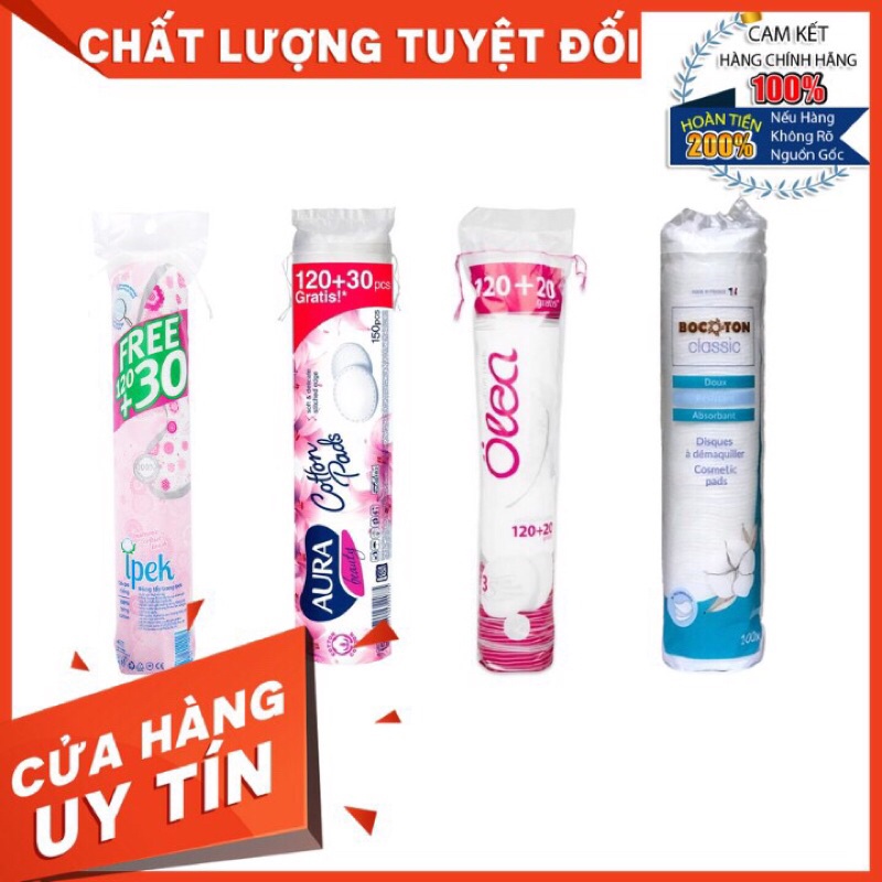 Bông Tẩy Trang Nhập Khẩu Aura / Ipek / Olea / Bocoton