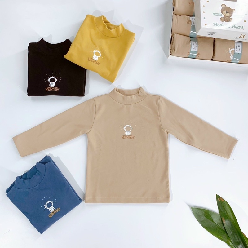 Áo giữ nhiệt trẻ em. dành cho bé 8-20kg Monstore. Chất cotton borip mềm mịn, thấm hút tốt. Kèm Ảnh video shop tự quay