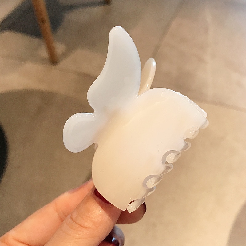 Kẹp Càng Cua Hình Nơ Bướm Bằng Acrylic Nhiều Màu Mới Cho Nữ
