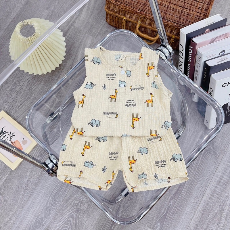 bộ ba lỗ chất xốp mềm mại thoáng mát cho bé trai bé gái - b3lx