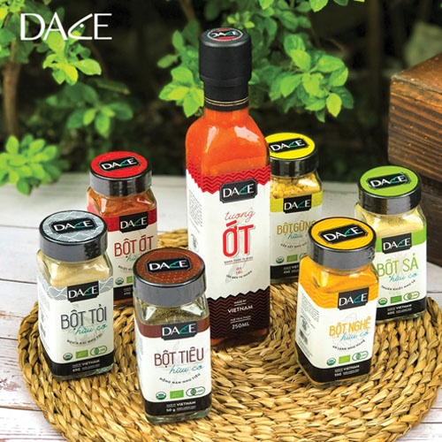 Gia Vị Hữu Cơ DACE xuất khẩu Quế, Gừng, Sả, Tiêu, Hồi, Tỏi, Ớt, Nghệ