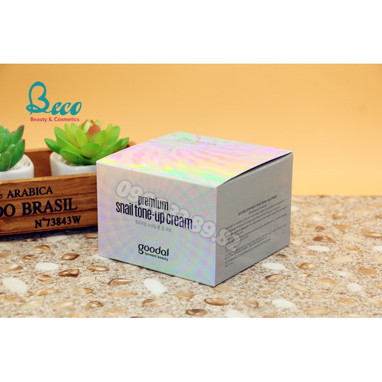 [Mỹ Phẩm Xách Tay]  Kem Dưỡng Da Ốc Sên Hàn Quốc Goodal Premium Snail Tone Up Cream  - Phụ Nữ Làm Đẹp