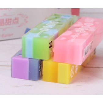 Tẩy dài  đốm pastel T80 gôm cute dễ thương
