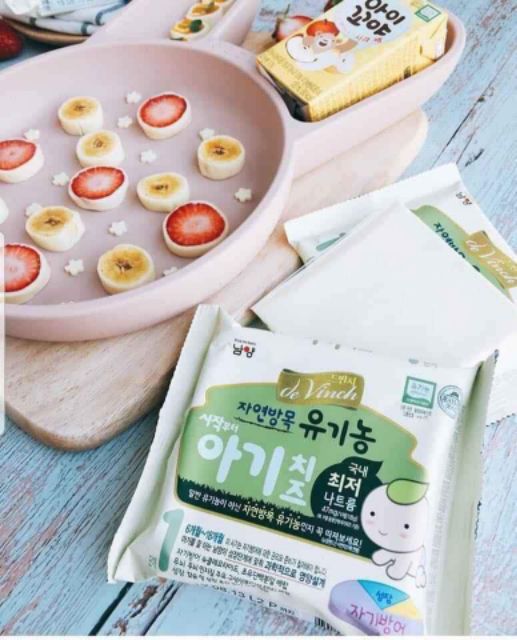 Phô mai organic tách muối Hàn Quốc ( date T8/2022)