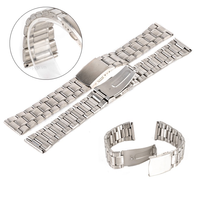 Dây Đồng Hồ Đeo Tay Thời Trang Bằng Thép Không Gỉ Uieepgp 14 / 16 / 18 / 20 / 22mm Mới