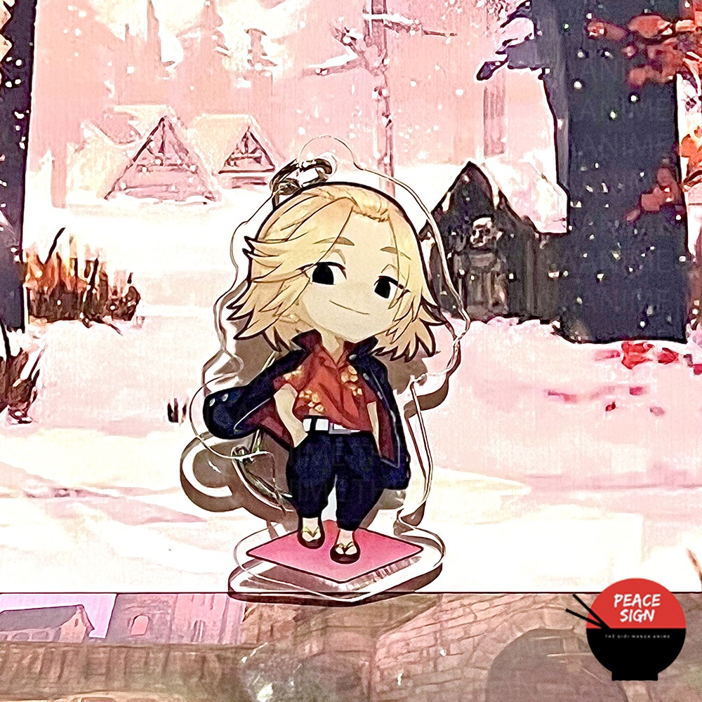 ( mica trong acrylic ) Móc khóa TOKYO REVENGERS ver ĐỨNG Kịch Trường Của Takemichi anime chibi xinh xắn