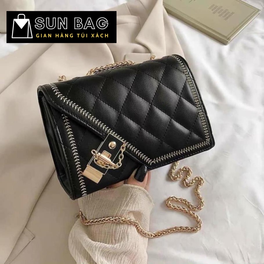 Túi xách nữ đeo chéo, đeo vai, túi đi chơi, đi học, da đẹp, thời trang cao cấp size 22cm SB184