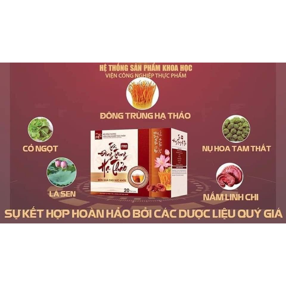 Trà Đông trùng hạ Thảo - Hàng chính hãng -  Viện công nghiệp thực phẩm