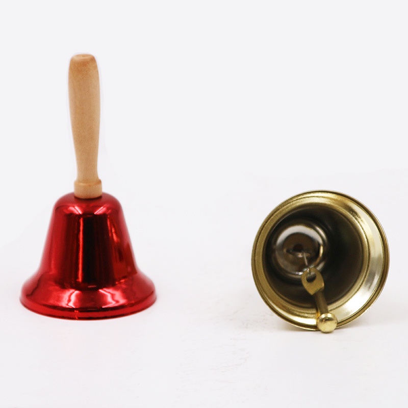 Chuông cầm tay gỗ treo trang trí cây thông noel dành cho dịp Giáng Sinh