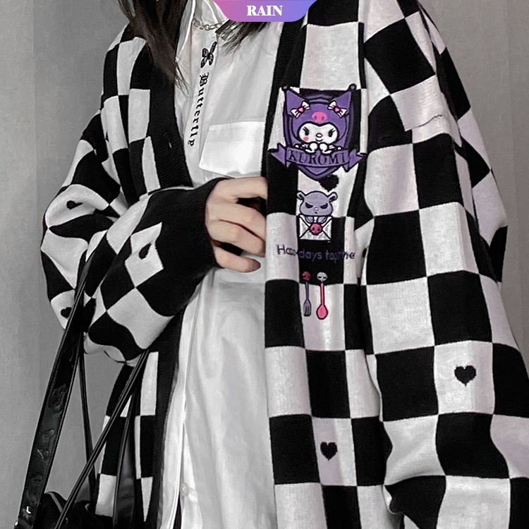 Áo Khoác Sweater Họa Tiết Hoạt Hình Sanrio Dễ Thương Thời Trang Thu Đông 2022 Cho Nữ 4 Màu