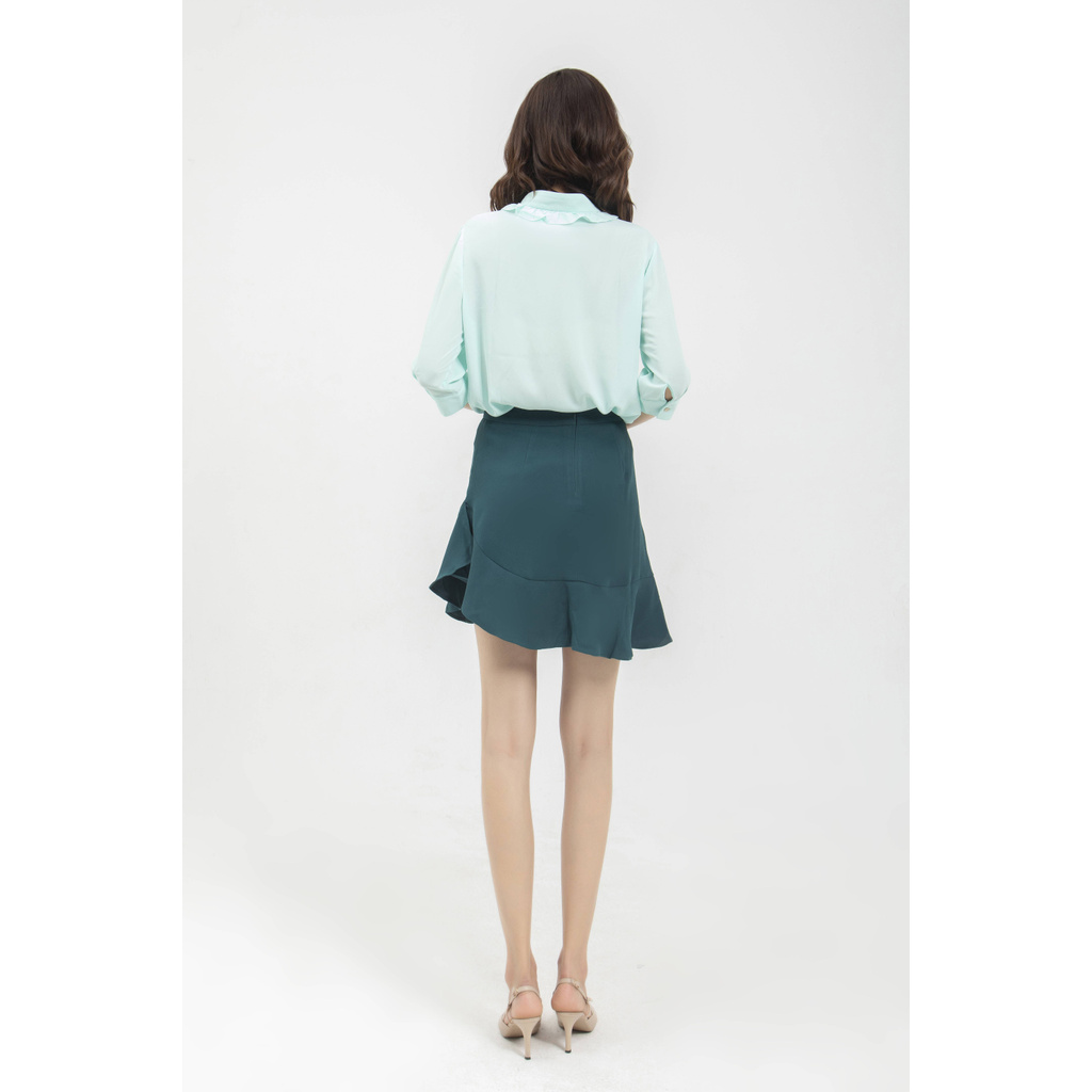 Áo sơ mi xanh bạc hà bèo cổ Elise | BigBuy360 - bigbuy360.vn