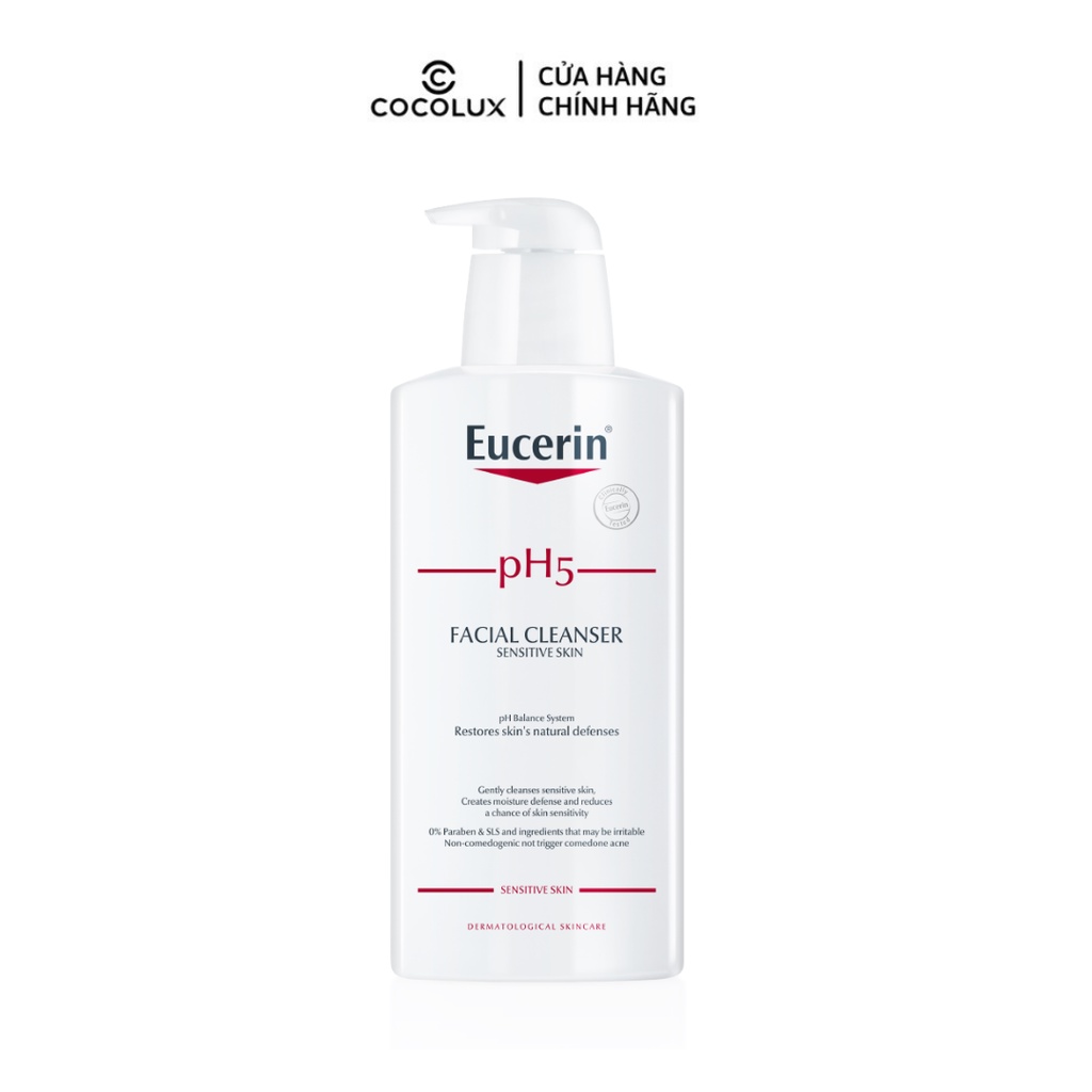 Sữa Rửa Mặt Eucerin Facial Cleanser PH5 Da Nhạy Cảm 400ml