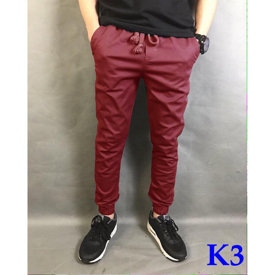 [ Mã 12FASHIONSALE1 giảm 10K đơn 50K ] Quần jogger kaki co giãn khóa zip, đủ size, đủ màu(40 - 85 kg)