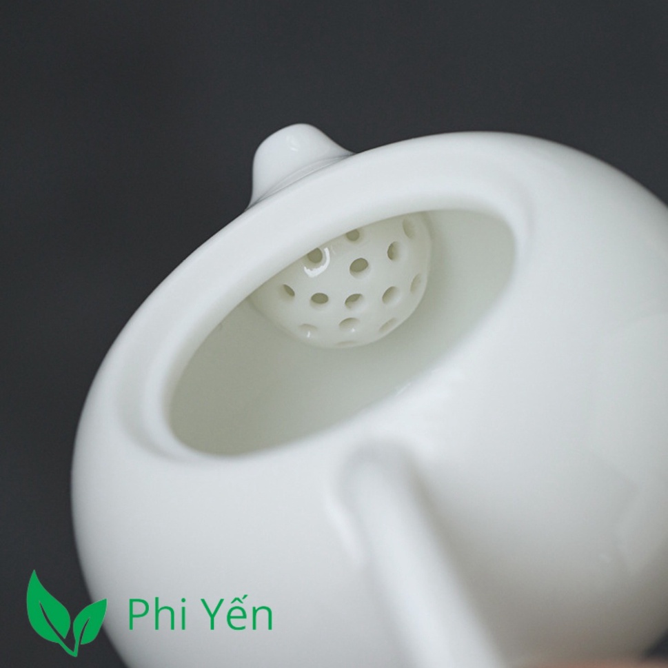 Ấm trà Tây Thi - Bạch Định thấu quang