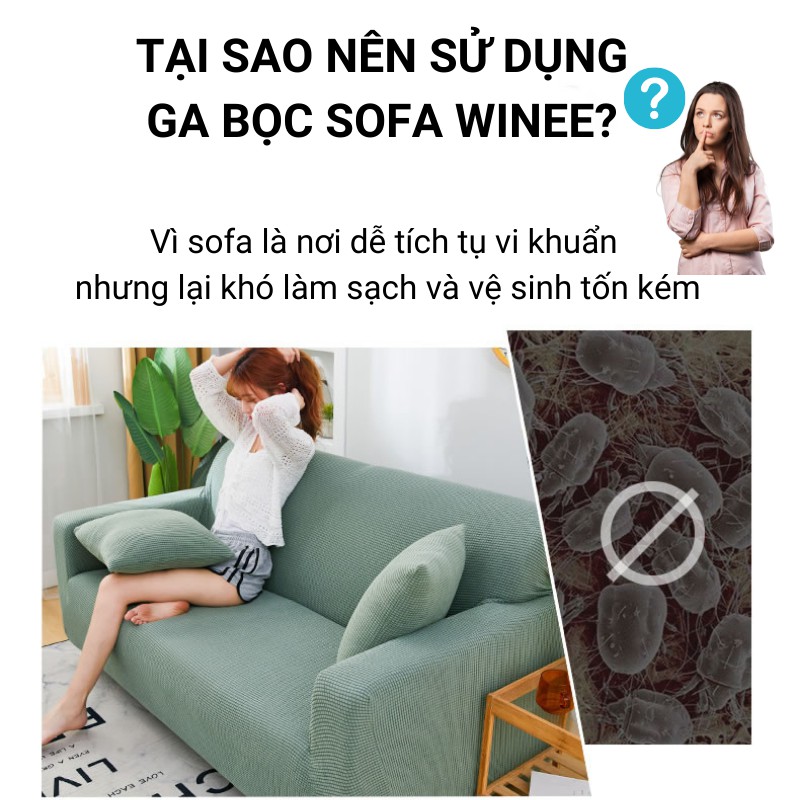 Bọc ghế sofa 1/2/3/4 chỗ bọc sofa chữ L kèm hướng dẫn bọc tặng 1 vỏ gối vải nỉ nhung dày dặn mềm mại